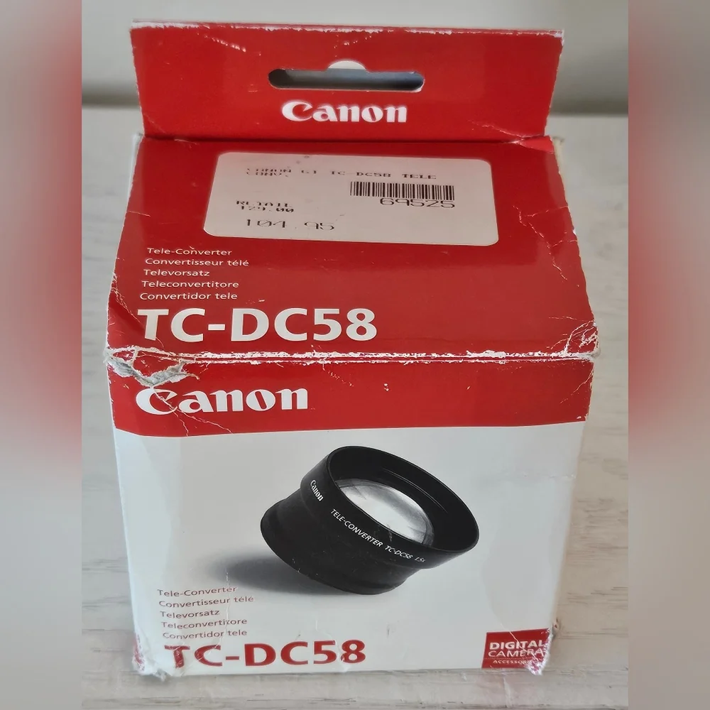 Canon Tele-Converter TC – DC58 1.5 X Condition: New Open Box